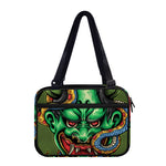 Japanese Oni Demon With Snake Print Double Strap Bible Bag