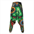 Japanese Oni Demon With Snake Print Hammer Pants
