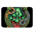 Japanese Oni Demon With Snake Print Indoor Door Mat