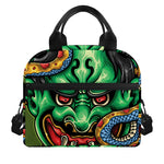 Japanese Oni Demon With Snake Print Insulated Lunch Bag