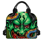 Japanese Oni Demon With Snake Print Insulated Lunch Bag