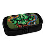 Japanese Oni Demon With Snake Print Insulin Cooler Travel Case