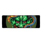 Japanese Oni Demon With Snake Print Long Kitchen Mat