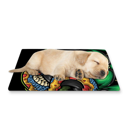 Japanese Oni Demon With Snake Print Pet Cooling Mat Cover