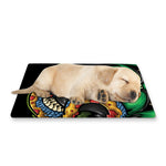 Japanese Oni Demon With Snake Print Pet Cooling Mat Cover