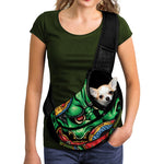 Japanese Oni Demon With Snake Print Pet Sling Carrier