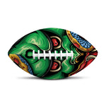 Japanese Oni Demon With Snake Print Rugby Ball