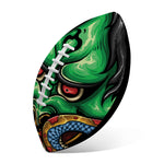 Japanese Oni Demon With Snake Print Rugby Ball