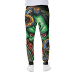 Japanese Oni Demon With Snake Print Scuba Joggers