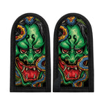 Japanese Oni Demon With Snake Print Skillet Handle Cover