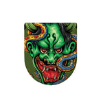 Japanese Oni Demon With Snake Print Toilet Lid Cover