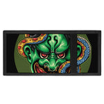 Japanese Oni Demon With Snake Print Trifold Wallet