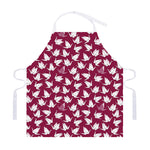 Japanese Origami Crane Pattern Print Adjustable Apron