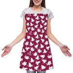 Japanese Origami Crane Pattern Print Adjustable Apron