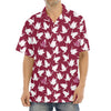 Japanese Origami Crane Pattern Print Aloha Shirt