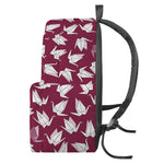 Japanese Origami Crane Pattern Print Backpack
