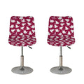 Japanese Origami Crane Pattern Print Bar Stool Covers