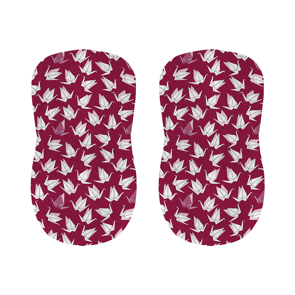 Japanese Origami Crane Pattern Print Bar Stool Covers
