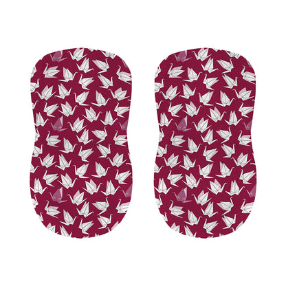 Japanese Origami Crane Pattern Print Bar Stool Covers