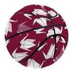 Japanese Origami Crane Pattern Print Basketball