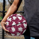 Japanese Origami Crane Pattern Print Basketball