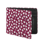 Japanese Origami Crane Pattern Print Bifold Wallet