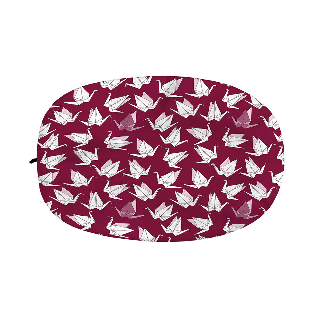 Japanese Origami Crane Pattern Print Car Side Mirror Covers