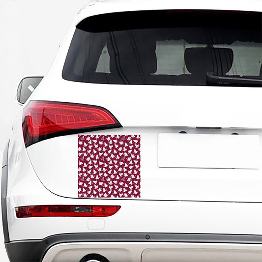 Japanese Origami Crane Pattern Print Car Sticker