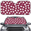 Japanese Origami Crane Pattern Print Car Windshield Sun Shade