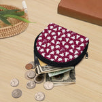 Japanese Origami Crane Pattern Print Coin Purse