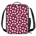 Japanese Origami Crane Pattern Print Crossbody Lunch Bag