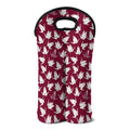 Japanese Origami Crane Pattern Print Double Neoprene Wine Tote