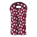 Japanese Origami Crane Pattern Print Double Neoprene Wine Tote