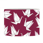Japanese Origami Crane Pattern Print Drum Lamp Shade