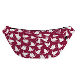 Japanese Origami Crane Pattern Print Fanny Pack