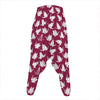 Japanese Origami Crane Pattern Print Hammer Pants