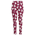 Japanese Origami Crane Pattern Print High-Waisted Pocket Leggings