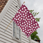 Japanese Origami Crane Pattern Print House Flag