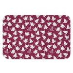 Japanese Origami Crane Pattern Print Indoor Door Mat