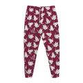 Japanese Origami Crane Pattern Print Jogger Pants