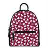 Japanese Origami Crane Pattern Print Leather Backpack