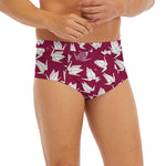 Japanese Origami Crane Pattern Print Men's Briefs