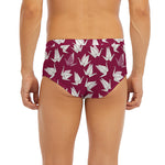 Japanese Origami Crane Pattern Print Men's Briefs