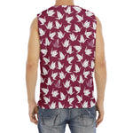 Japanese Origami Crane Pattern Print Men's Fitness Tank Top