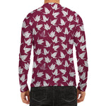 Japanese Origami Crane Pattern Print Men's Long Sleeve Rash Guard