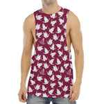 Japanese Origami Crane Pattern Print Men's Muscle Tank Top