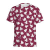 Japanese Origami Crane Pattern Print Men's Sports T-Shirt