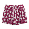 Japanese Origami Crane Pattern Print Mesh Shorts