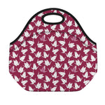 Japanese Origami Crane Pattern Print Neoprene Lunch Bag