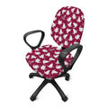 Japanese Origami Crane Pattern Print Office Chair Cover